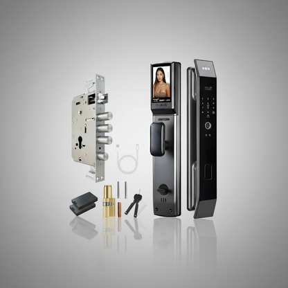 NEXASECURE 3D Face Recognition Smart Lock - Biometric Security Camera Monitor