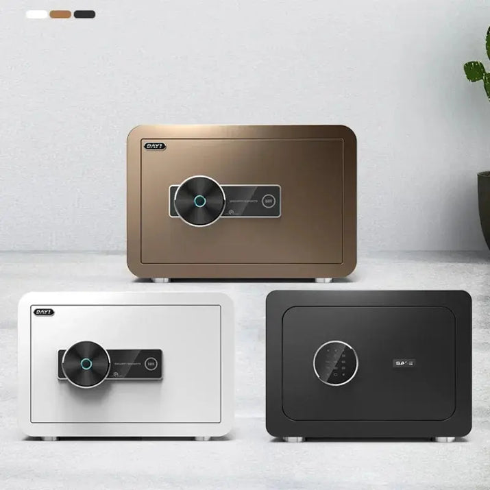 Digital Safe Box for Money All Steel Cofre Inteligentes Fingerprint Electronic Password Safe Household Small Safe Deposit Box RomantiLume