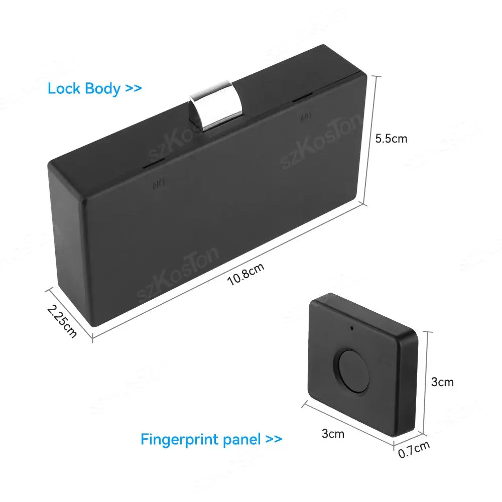 Smart Home Biometric Fingerprint Lock Hidden Drawer Electronic Lock Privacy File Storage Keyless Residential Security Protection RomantiLume