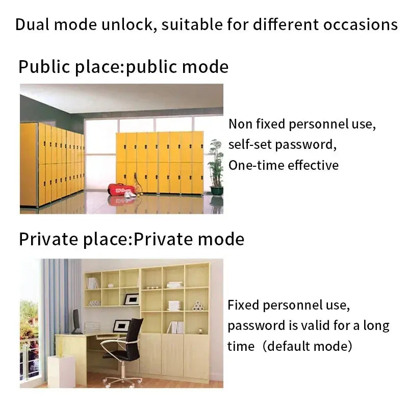 Gym Locker School Shoe Locker Locker Wardrobe Security Anti-theft Electronic Keyless Digital Smart Electronic Password Door Lock RomantiLume