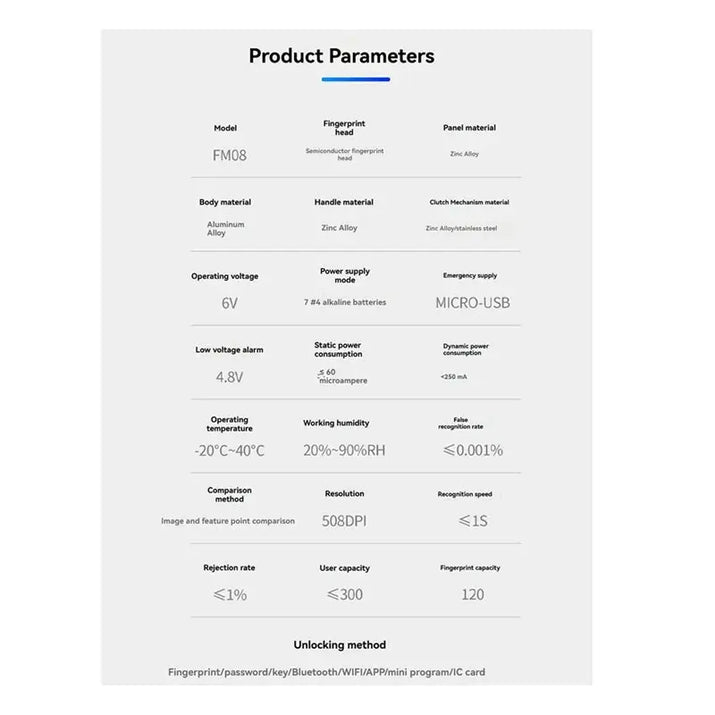 AAAEL-Tuya Smart Locks Fully Automatic Electronic Door Lock With Biometric Fingerprint Lock Rfid Card Password Key Unlock RomantiLume