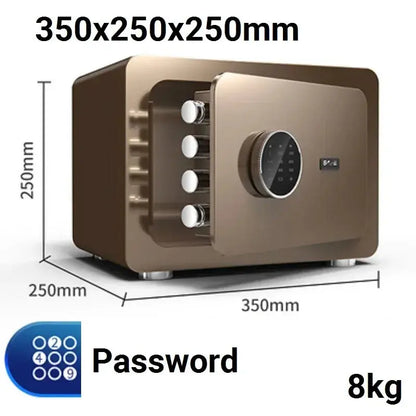 Digital Safe Box for Money All Steel Cofre Inteligentes Fingerprint Electronic Password Safe Household Small Safe Deposit Box RomantiLume