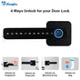 Biometric Smart Door Lock Fingerprint Password Electric Digital Handle Tuya Zinc Alloy Keyless Remotely Security Home KingKu RomantiLume