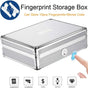 Biometric Fingerprint Safe Box Gun Safe Jewelry Privacy Security Storage Box with Morse Code Lock Intelligent Secret Hidden Safe RomantiLume