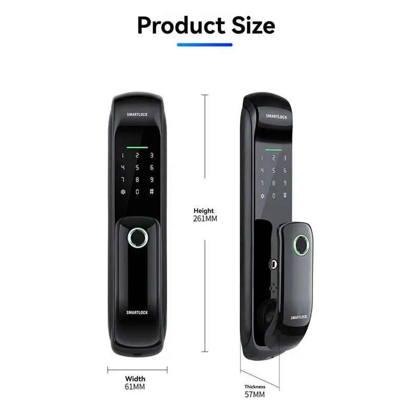 AAAEL-Tuya Smart Locks Fully Automatic Electronic Door Lock With Biometric Fingerprint Lock Rfid Card Password Key Unlock RomantiLume