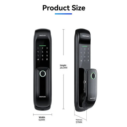AAAEL-Tuya Smart Locks Fully Automatic Electronic Door Lock With Biometric Fingerprint Lock Rfid Card Password Key Unlock RomantiLume
