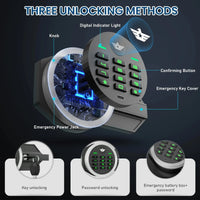 6.0 Cub Safe Box, Heavy Duty Large Safe with Dual Alarm System, Home Safe with Deposit Slot and Backlit Keyboard RomantiLume