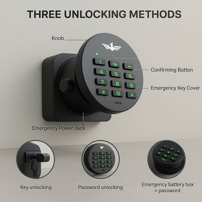 NEXASECURE 6.0 Cu Ft Fireproof Safe - Heavy Duty Dual Alarm Protection